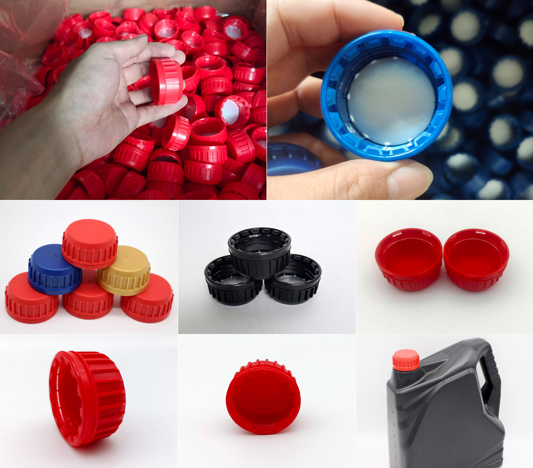  Customized engine oil bottle cap PP Material Plastic Oil caps