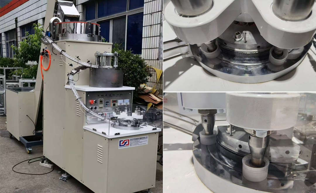 Bottle cap folding and cutting machine, 28 ports, 1810, 1881, 30/25 29/25 38 45 48mm water cap beverage cap oil cap, medicine cap